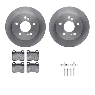 R1 Concepts WFWH1-63029 E- Line Series Brake Rotor W/ Ceramic Brake Pads & Hdw